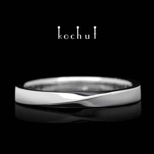 Mein Inspiration — Ehering aus Weißgold mit weißem Rhodium überzogen