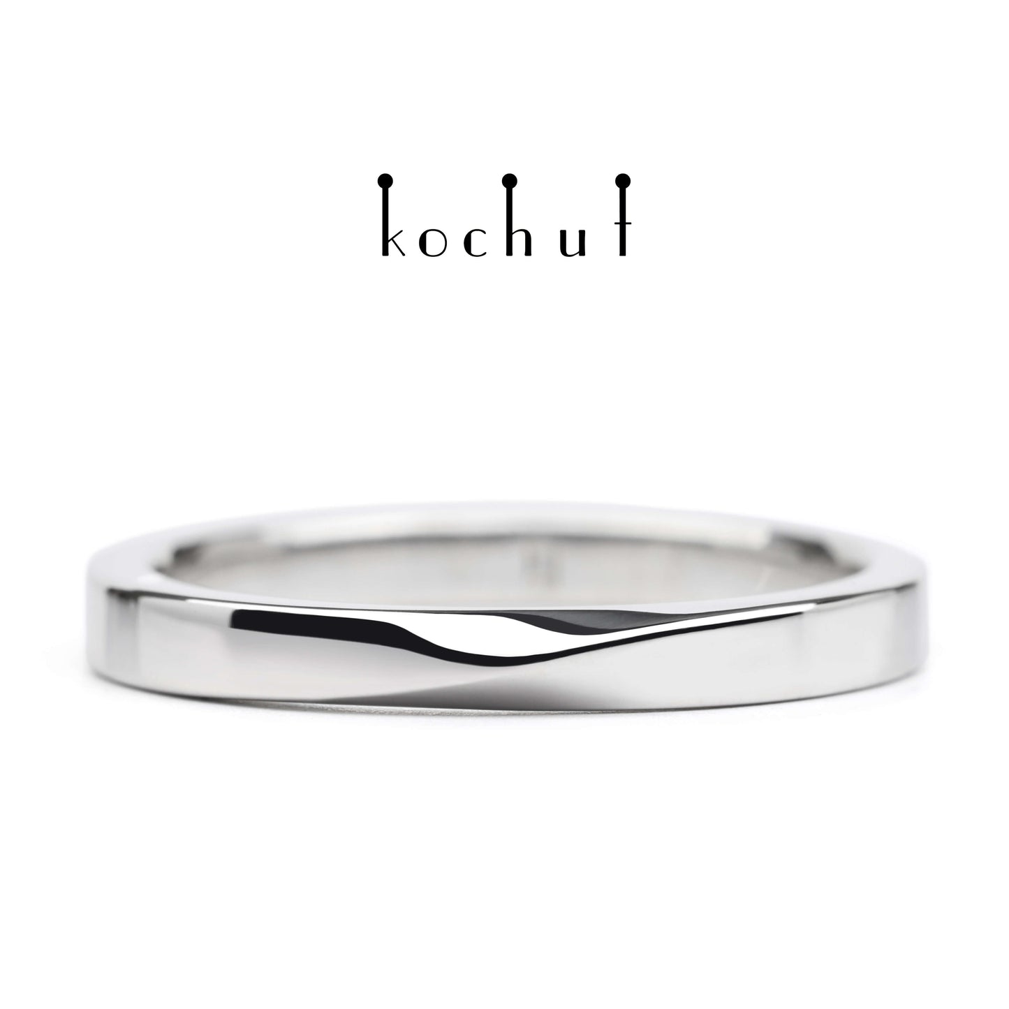 Mein Inspiration — Ehering aus Weißgold mit weißem Rhodium überzogen