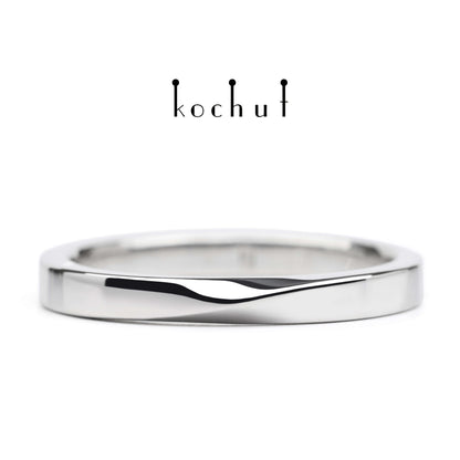 Mein Inspiration — Ehering aus Weißgold mit weißem Rhodium überzogen