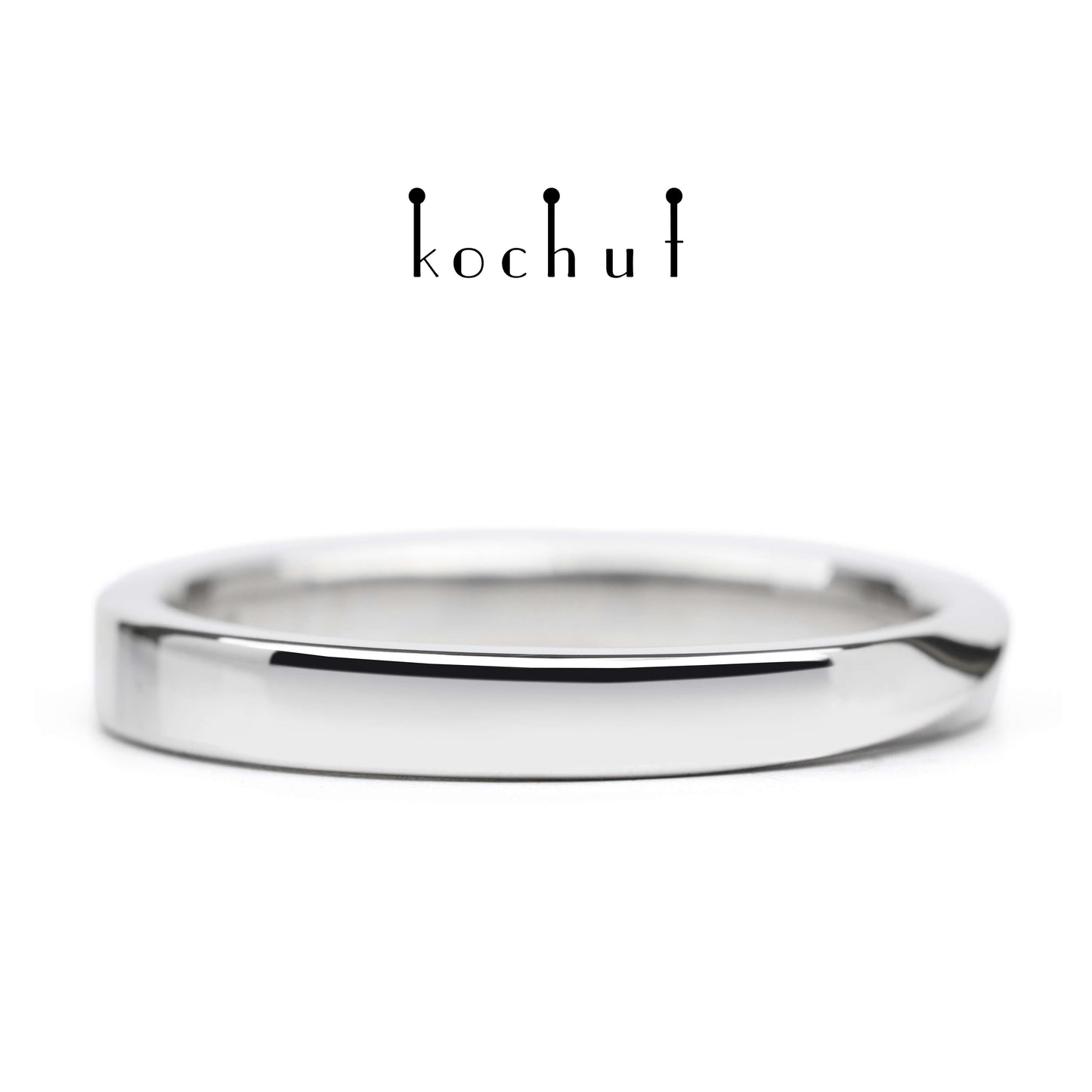 Mein Inspiration — Ehering aus Weißgold mit weißem Rhodium überzogen