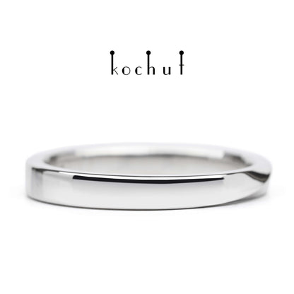 Mein Inspiration — Ehering aus Weißgold mit weißem Rhodium überzogen