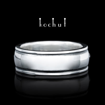 Hutsul — Ehering aus oxidiertem Silber