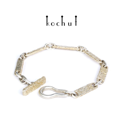 Leib und Seele — Armband aus Silber mit Gelbgoldüberzug