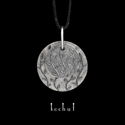 Talisman — Anhänger aus oxidiertem Silber