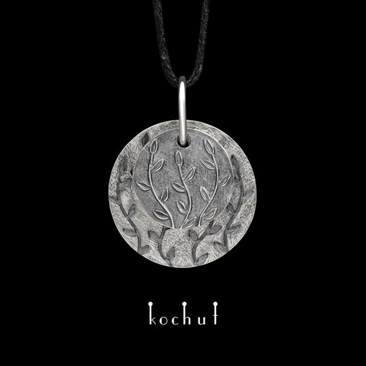 Talisman — Anhänger aus oxidiertem Silber