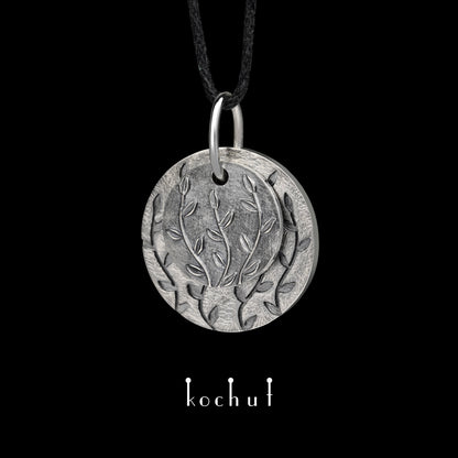 Talisman — Anhänger aus oxidiertem Silber
