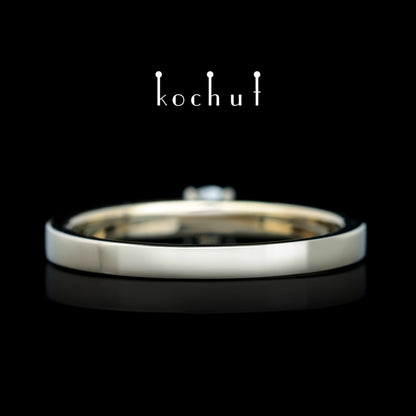 Unschuld — Ring aus Weißgold mit Diamanten