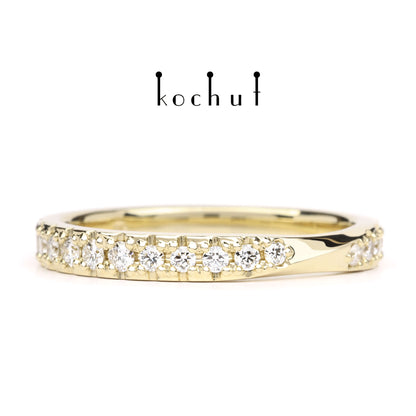 Meine Inspiration — Ring aus Gelbgold mit Diamanten