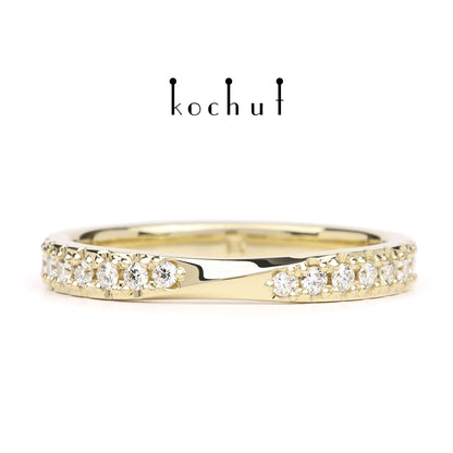Meine Inspiration — Ring aus Gelbgold mit Diamanten