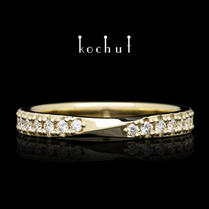 Meine Inspiration — Ring aus Gelbgold mit Diamanten