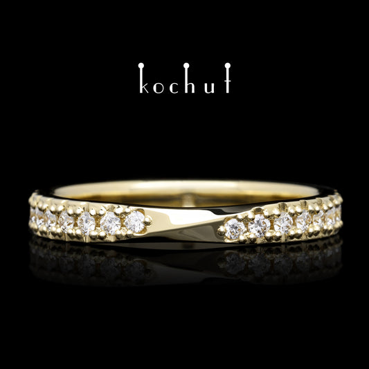 Meine Inspiration — Ring aus Gelbgold mit Diamanten