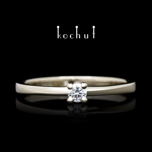 Mein Inspiration — Weißgold-Verlobungsring mit Diamant