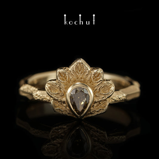 Firebird — Ring aus 18 Karat Gelbgold mit Diamant
