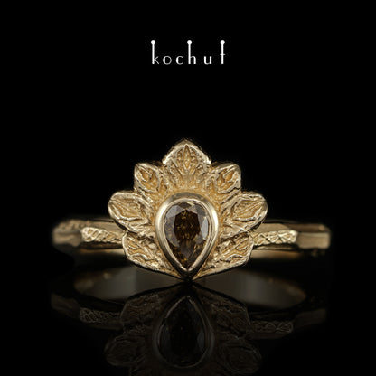 Firebird — Ring aus 18 Karat Gelbgold mit Diamant