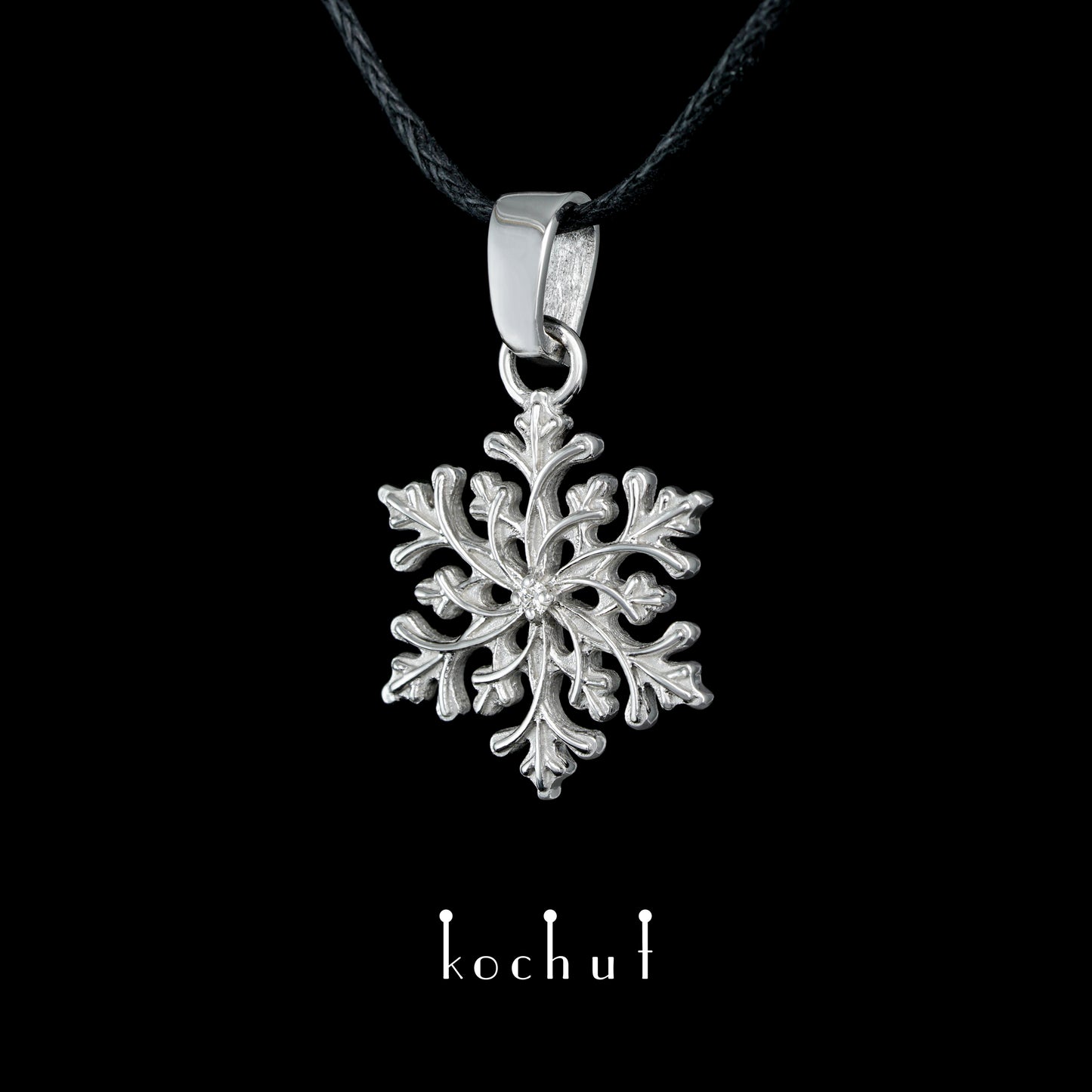 Gerda's Touch — Silberschmuckset mit Diamanten, platiert mit weißem Rhodium