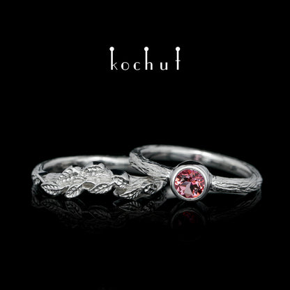Erstes Treffen — Silber-Pinktopas-Ring