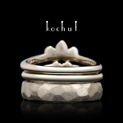 Claddachian — Schmuckset aus Weißgold mit Diamanten