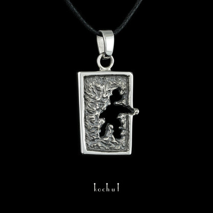 Impulse — Anhänger aus oxidiertem Silber