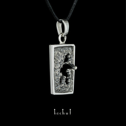 Impulse — Anhänger aus oxidiertem Silber
