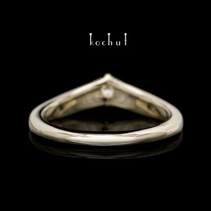 Meine Dame — Weißgoldring mit Diamanten