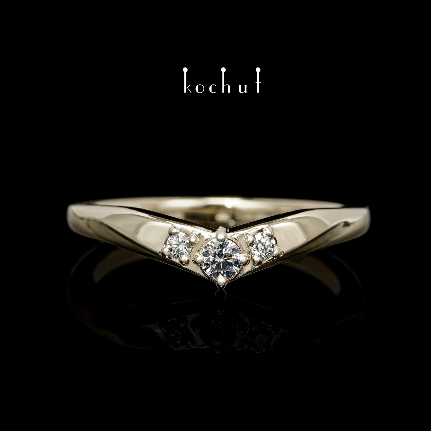 Meine Dame — Weißgoldring mit Diamanten