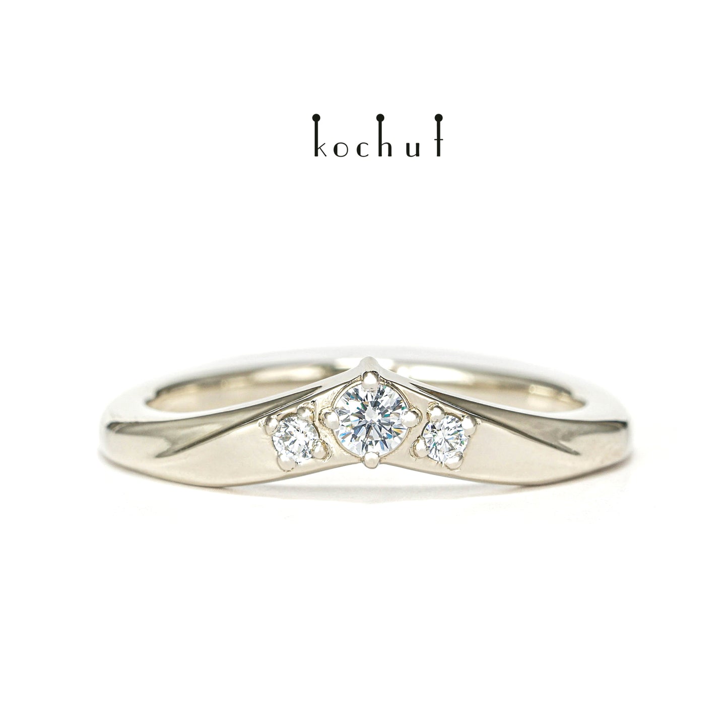 Meine Dame — Weißgoldring mit Diamanten