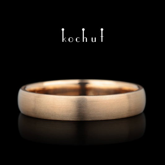 Originals — mattierter Ring aus Rotgold