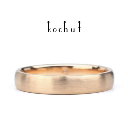 Originals — mattierter Ring aus Rotgold