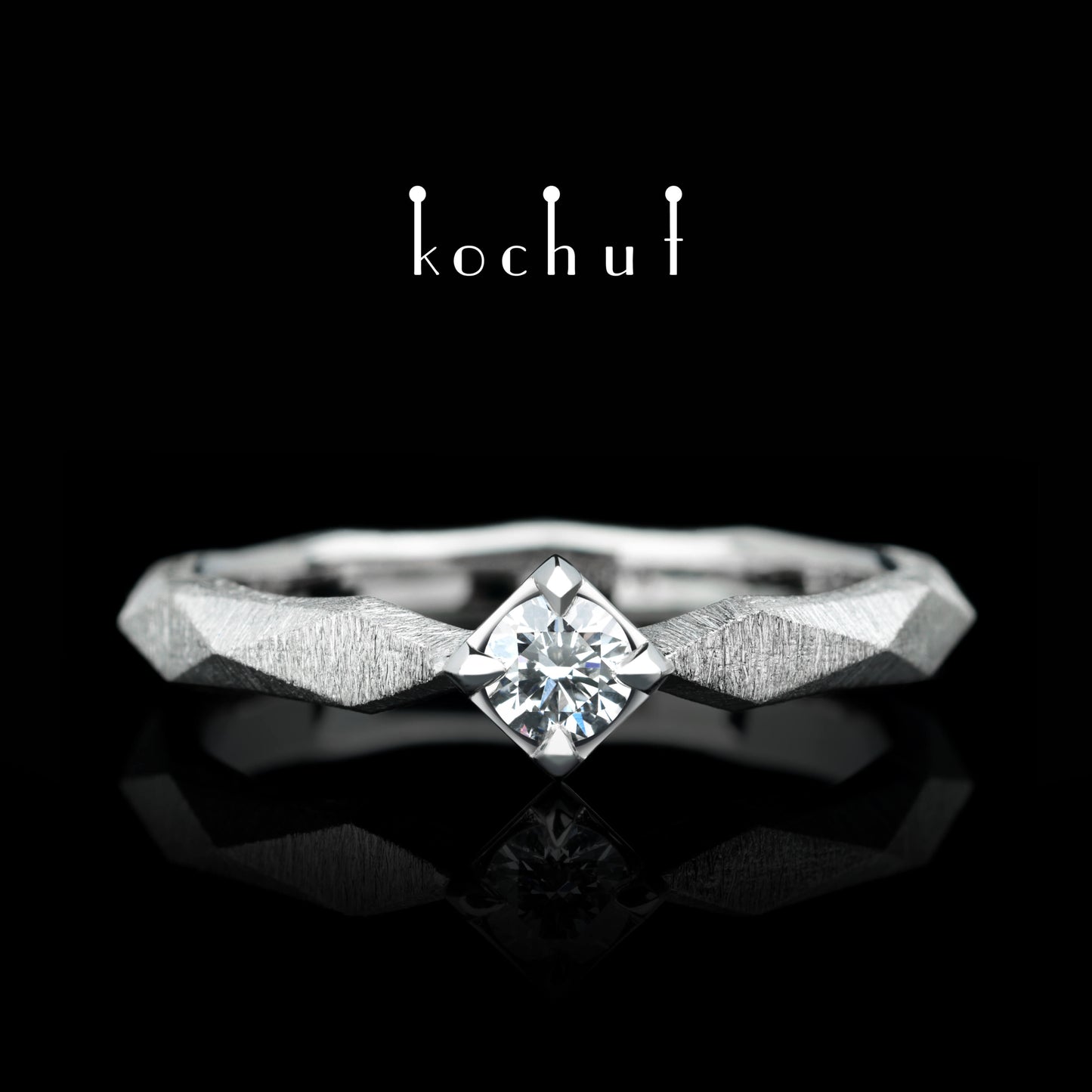 Meine Königin — Ring aus Platin mit Diamant