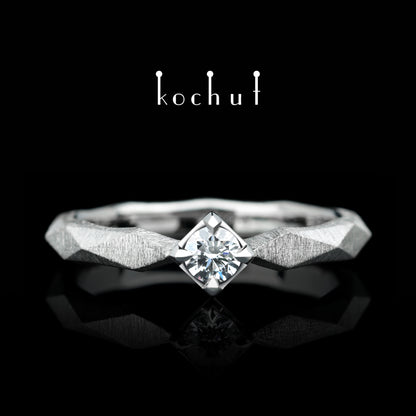 Meine Königin — Ring aus Platin mit Diamant
