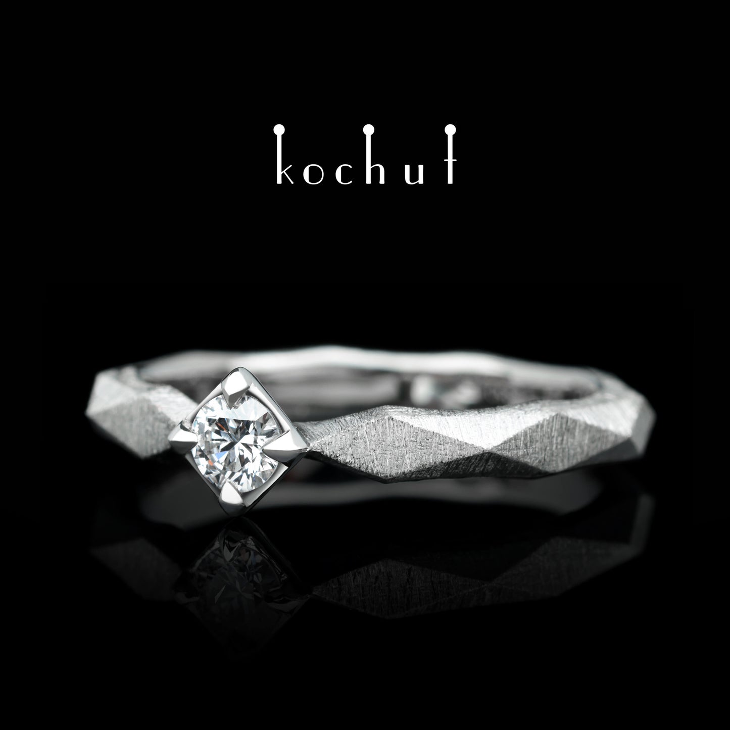 Meine Königin — Ring aus Platin mit Diamant