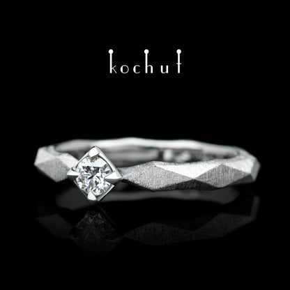 Meine Königin — Ring aus Platin mit Diamant