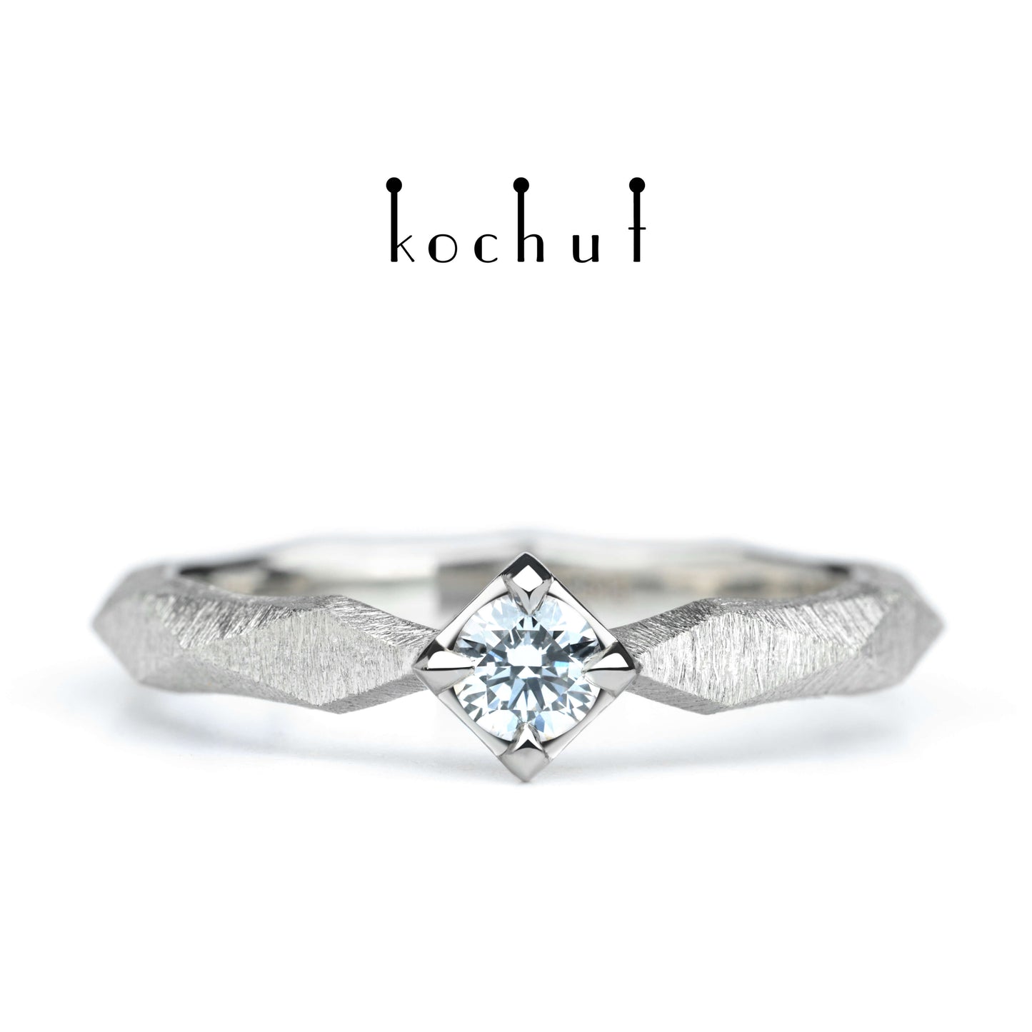 Meine Königin — Ring aus Platin mit Diamant