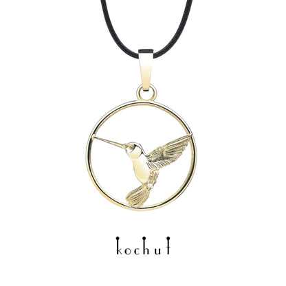 Hummingbird — Anhänger aus Gelbgold