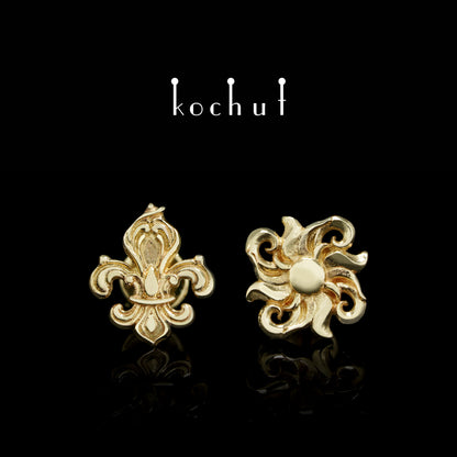 Louis Le Roi Soleil — Ohrringe aus Gelbgold