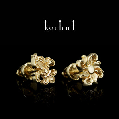 Louis Le Roi Soleil — Ohrringe aus Gelbgold