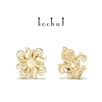 Louis Le Roi Soleil — Ohrringe aus Gelbgold