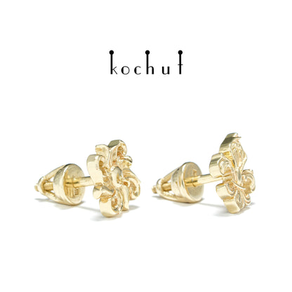 Louis Le Roi Soleil — Ohrringe aus Gelbgold