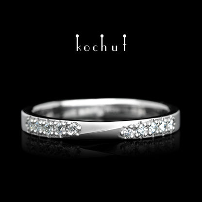 Meine Inspiration — Platinring mit Diamanten