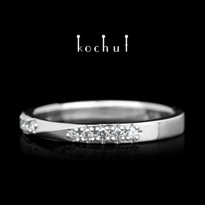 Meine Inspiration — Platinring mit Diamanten