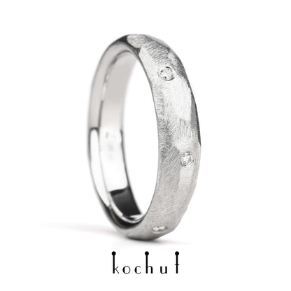 Absolute — Platin-Ehering mit Diamanten