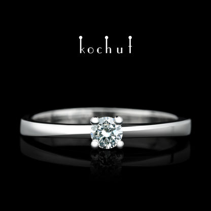 Meine Inspiration — Platinring mit Diamant