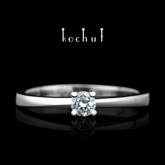 Meine Inspiration — Platinring mit Diamant
