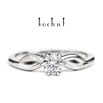 Deja vu – Platinring mit Diamant