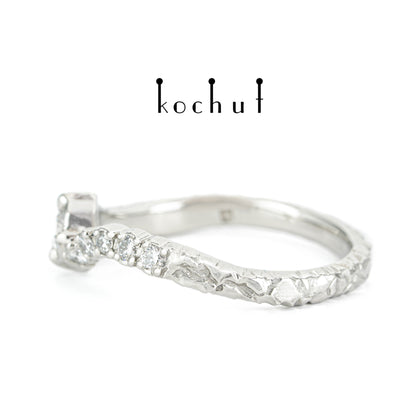 Stern von Earendil — Platinring mit Diamanten