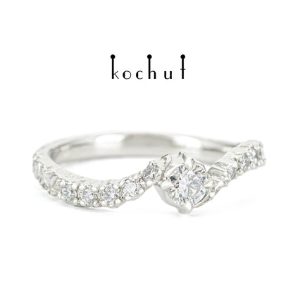 Stern von Earendil — Platinring mit Diamanten