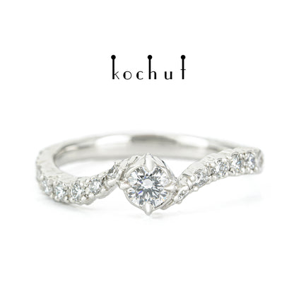 Stern von Earendil — Platinring mit Diamanten