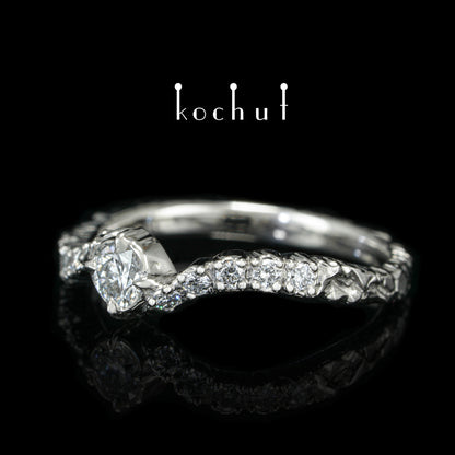 Stern von Earendil — Platinring mit Diamanten
