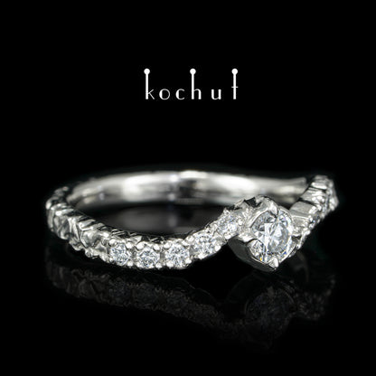 Stern von Earendil — Platinring mit Diamanten