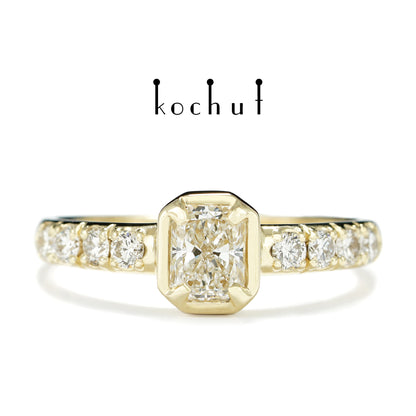 Neue Muse — Ring aus Gelbgold mit Diamanten